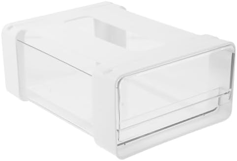 Desk Organizer Drawer Storage Box for Home Office, White Pet and Hips Material with Large Capacity, Strong and Easy to Install Storage Solution for Notes and Chargers