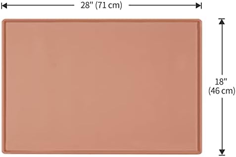 Silicone Dog Food Mat Waterproof Pet Feeding Tray for Medium and Large Dogs