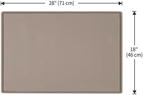 Silicone Dog Food Mat Waterproof Pet Feeding Tray for Medium and Large Dogs