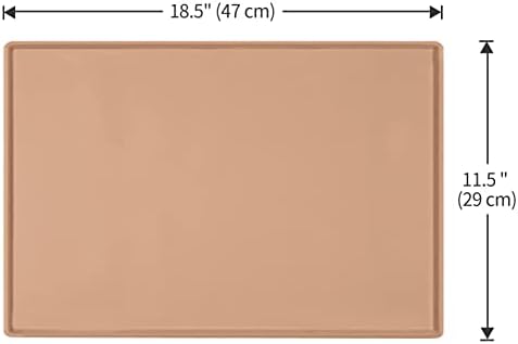 Silicone Dog Food Mat Waterproof Pet Feeding Tray for Small Medium Dogs