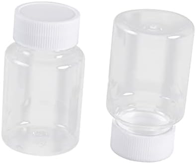 Healifty 30pcs Container Bottles for Medicine Vitamins and Tablets with Screw Lids and Leakproof Storage for Solid and Liquid Items