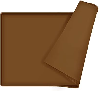 Silicone Dog Food Mat Waterproof Pet Feeding Tray for Large Dogs