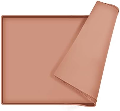 Silicone Dog Food Mat Waterproof Pet Feeding Tray for Medium and Large Dogs