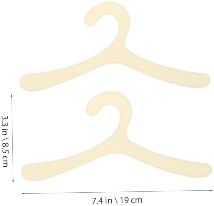 20Pcs Puppy Apparel Hanger Lightweight Plastic Pet Clothing Hanger for Dogs for Organizing Pet Costumes and Outerwear Durable and Portable Storage