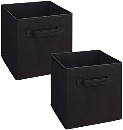 ClosetMaid 3784 Cubeicals Fabric Drawer, Black, 2-Pack