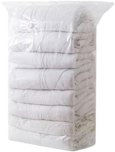 2PCS No‑Pump Vacuum Storage Bags,Storage Compression Bags, Large Cube Vacuum Seal Bags, Heavy-Duty Press & Seal for Clothes, No Pump Needed (Large)