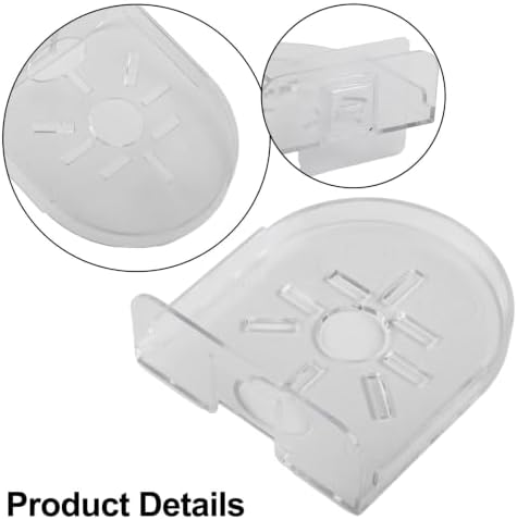 Non-Drilling Wall Mount Camera, Plastic Floating(Transparent) | Plastic Material, Cable Management Slot, Strong Tape Install, Fits Cameras Routers Speakers, Living Room Bedroom Office
