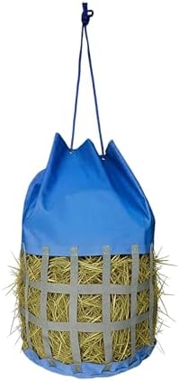 Large Slow Feed Hay Bag for Horses,Goats&Donkeys(Medium Blue)
