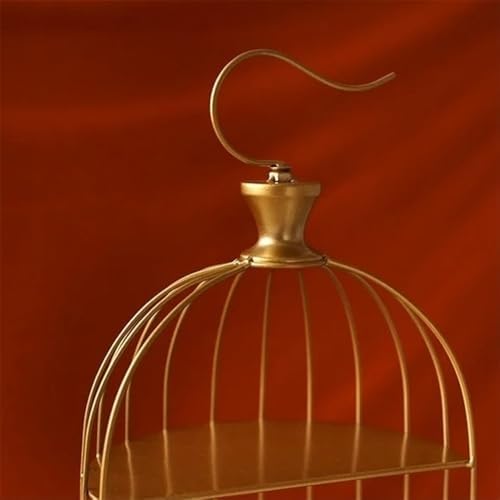 Cake Stand Luxurious Cake Stand Golden Wedding Dessert Stand Afternoon Tea Snack Birdcage Metal Display Multi-Functional Cake Tray Cake Display