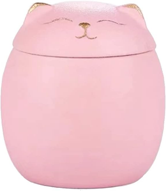 Ceramic Jar Cat Candy Dish Sugar Bowl Storage Jar Canister with Seal Lid