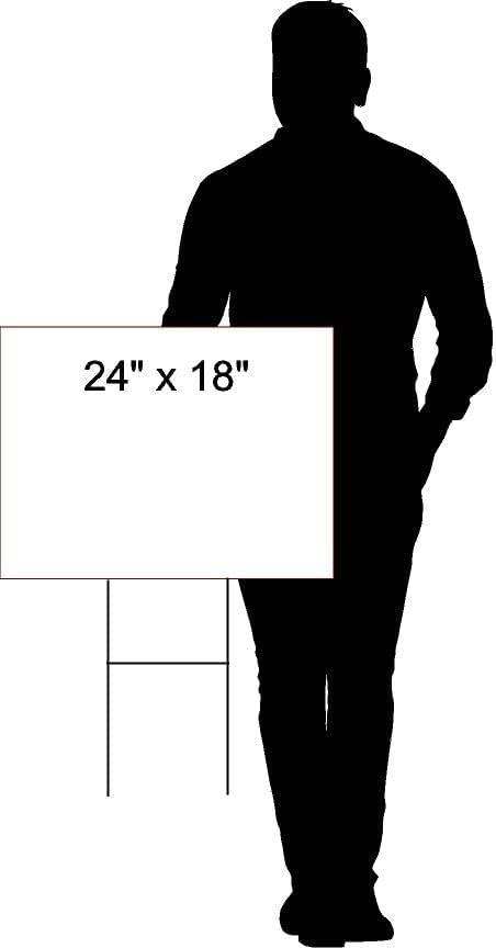 House Pet Monitoring Device Demo Open Green 1 Double Sided 18x24 in Yard Road Sign w/stand