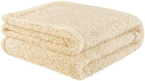 furrybaby Pet Blanket, Soft Warm Sherpa Fleece Bed Blanket for Small Pets