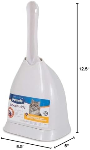 Petmate Scoop N' Hide Cat Litter Scoop, White