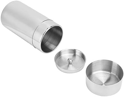 AUNMAS Airtight Tea Coffee Storage Container, 304 Stainless Steel Canister with Double Sealed Lid, 550ml Kitchen Counter Jar for Freshness