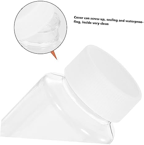 COLLBATH 12Pcs Pet Pill Container Bottles for Medicine Storage Refillable Tablet Dispenser Transparent Storage Bottles with White Caps
