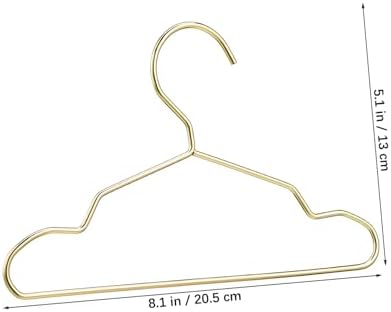 POPETPOP 10 Pcs Mini Dog Costume Hangers Nonslip Metal Clothes Hangers for Pet Apparel Stylish Closet Organizer for Dogs Compact Design Prevents Deformation