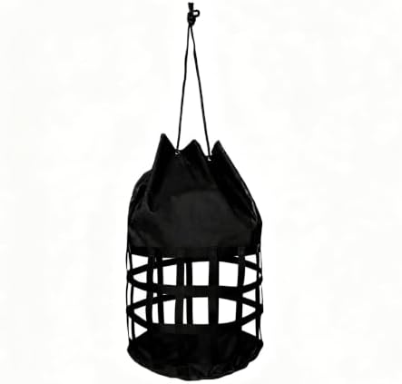 Large Slow Feed Hay Bag for Horses,Goats&Donkeys(Black)