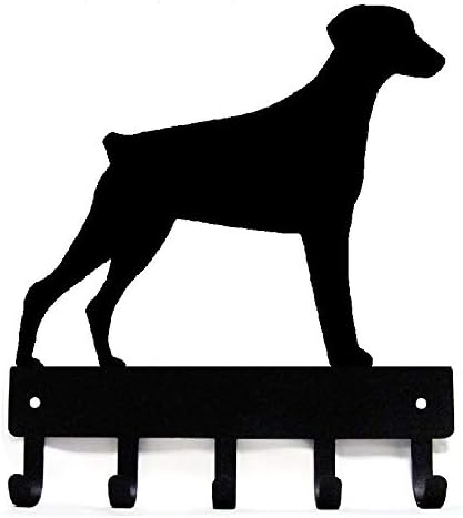 Doberman (Natural Ears) Key Holder - Small 6 inch