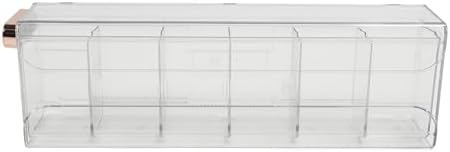 Underwear Storage Boxes Sock Organizer Dividers Transparent Removable Wall Mounted Drawer Closet Organizer for Bedroom Office PET Material 1 Storage Box 2 Patches