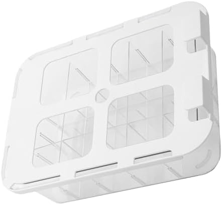 PRETYZOOM Type Underwear and Sock Organizer Box Multi Functional Storage for Closet Easy Installation Pet Material Compartment Divider for Neat Arrangement