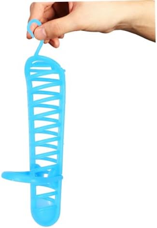 TOYANDONA Parrot Food Rack Feeding Hanging Device with Stand Easy to Install Parrot for Foraging and Play Blue