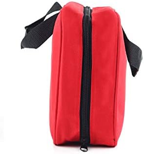 First Aid Bag First Aid Kit Empty Medical Storage Bag Red Trauma Bag for Emergency First Aid Kits Car Workshop Cycling Outdoors (Red 1PC)