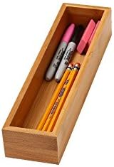 YBM HOME Pack of 12 Kitchen Drawer Organizer Storage Box Made of Bamboo, 3x9x2 Inch 322