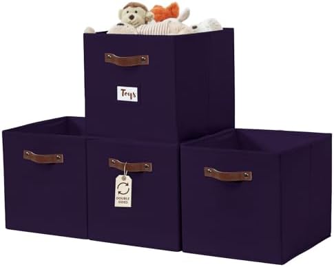 DECOMOMO Storage Bins, Storage Baskets for Shelves