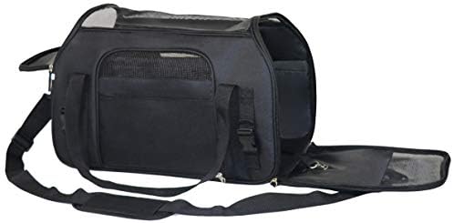 EliteField Soft-Sided Pet Carrier for Cats & Small Dogs (3-Year Warranty) | Airline Approved, Removable Bed & Cover, Built-In Leash, Luggage Sleeve, Seat Belt Loop, Waterproof, Durable, Foldable
