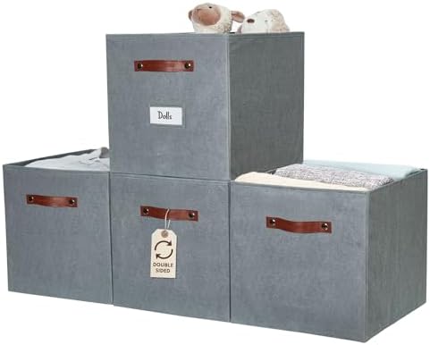 DECOMOMO Storage Bins, Storage Baskets for Shelves