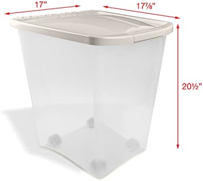 Van Ness 50-Pound Food Container with Fresh-Tite Seal and Wheels