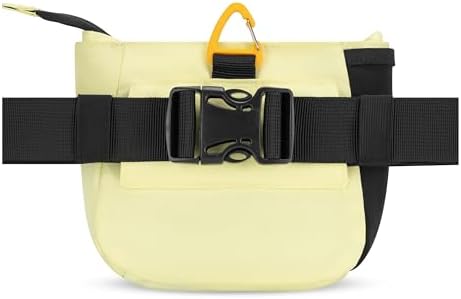 OllyDog Backcountry Day Bag | Dog Training Treat Pouch | Eco-Friendly Recycled Fabric Fanny Pack with Zipper Closure, Built-in Poop Bag Dispenser & Adjustable Waist Belt (Sol)