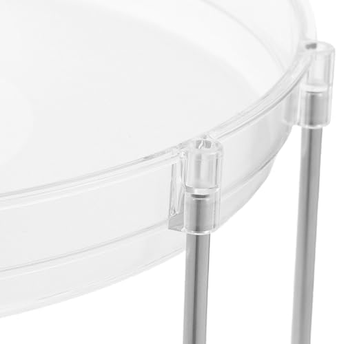 Tier Pet Rotating Spice Rack Organizer for Kitchen Cabinets | 360 Degree Smooth Turntable, Multipurpose Storage Tray, Easy to Clean, Fits Medicine Cabinets and Countertops