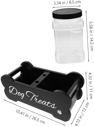 SHOWERORO Dog Organization and Storage Storage Box Treat Container Holder Dog Biscuits for Pet Food Bin Box