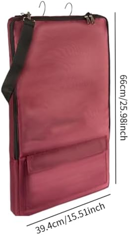 kowaku Bridle Bag,with 3 Prong Tack Rack Spacious Organizer Horse Tack Carry Bag, Horse Bridle Bag, for Harness, Bits, Headstalls, red