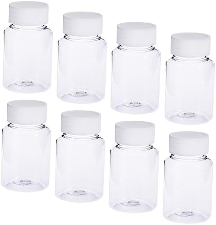 Healifty 30pcs Container Bottles for Medicine Vitamins and Tablets with Screw Lids and Leakproof Storage for Solid and Liquid Items