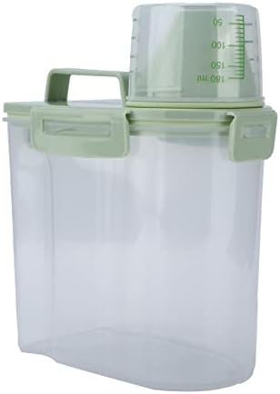 Pet Food Container Moisture Proof Dog Food Storage Tank with Airtight Lid Measuring Cup for Travel Camping Pet Supply