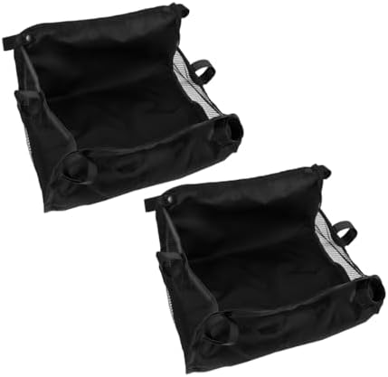 Totority 2pcs Stroller Organizer Mesh Basket Underseat Storage for Gear Shopping Bags and Toys Durable Hanging Storage Hamper for Umbrella and Pet Strollers