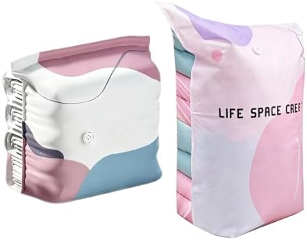 3D Vacuum Storage Bags for Bedding and Clothes Upright Organizers with Zippers Seal for Closet Dorm Moving Clothes Storage Bags