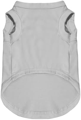 Custom Dog Shirt,Personalized Pet Vest Apparel with Name Text Photo Image,Lightweight Breathable PuppysKitten Variousize,Gray