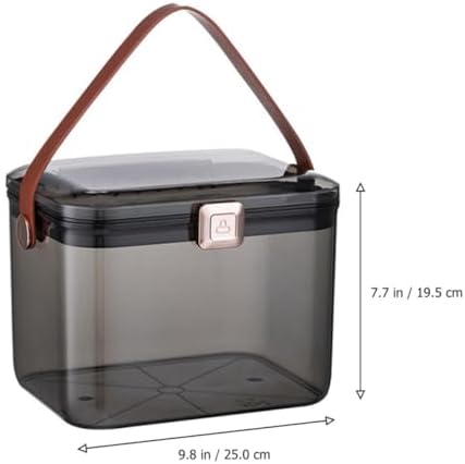 Garneck Medicine Storage Box Dual Layer Large Capacity for Home Desktop