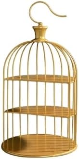 Cake Stand Luxurious Cake Stand Golden Wedding Dessert Stand Afternoon Tea Snack Birdcage Metal Display Multi-Functional Cake Tray Cake Display