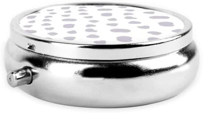 Mini Pill Box, Portable Round Organizer for Daily Vitamins, Travel Pill Case Pocket Purse Use, Waterproof Design for Men Women, Cute Cartoon Pandas