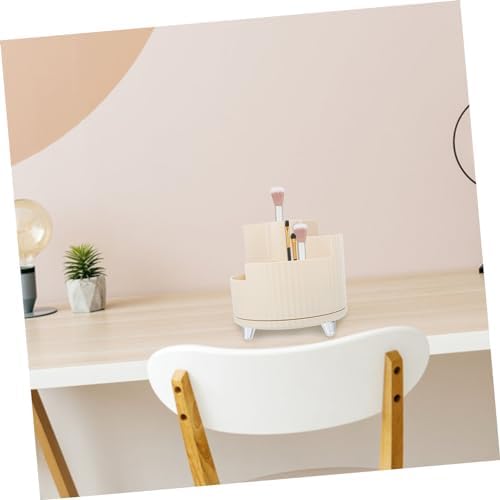 DOITOOL Rotating Makeup Brush Holder and Pen Organizer Compact Desktop Storage for Stationery and Makeup Supplies Design Portable for Home and Travel