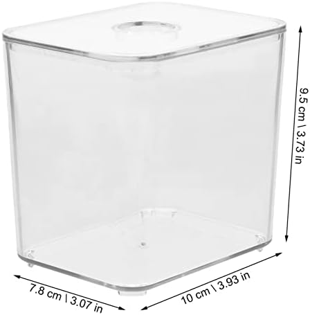 2pcs Cotton Swab Storage Box Cotton Pad Organizer Desk Makeup Organizer Pet Material Stackable Design