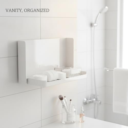Foldable Storage Box PET Plastic Vanity Organizer for Cotton Pads and Small Essentials (1 PC)