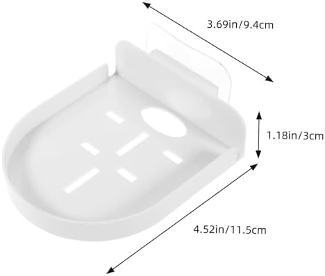 Wall Mounted Camera Shelf Cable Clips No Drill Router Holder Plastic Security Camera Rack for Living Room Small Mounting Shelf for Monitors and Speakers