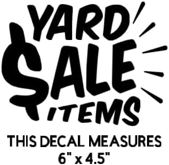 Storage Bin Organization Decals, Yard Sale Items Style | Vinyl Label Stickers, Multiple Categories, Clear Vinyl Bold Text, Plastic Bins Not Included