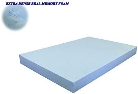 Pet Dog Bed Blue Cooling Gel Infused High Density Solid Memory Foam Pad (55x47x4 inches (2pack))