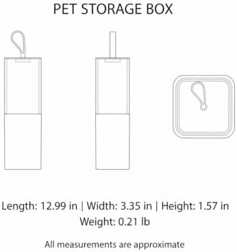 Stackable PET Storage Box, Rigid Clear Organizer for Cables & Small Items, Durable Transparent Container, 13 x 3.3 x 1.6 Inches